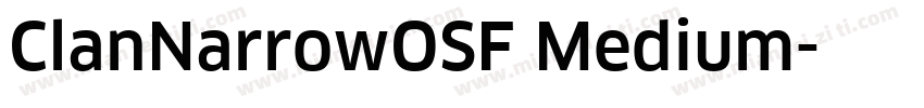 ClanNarrowOSF Medium字体转换